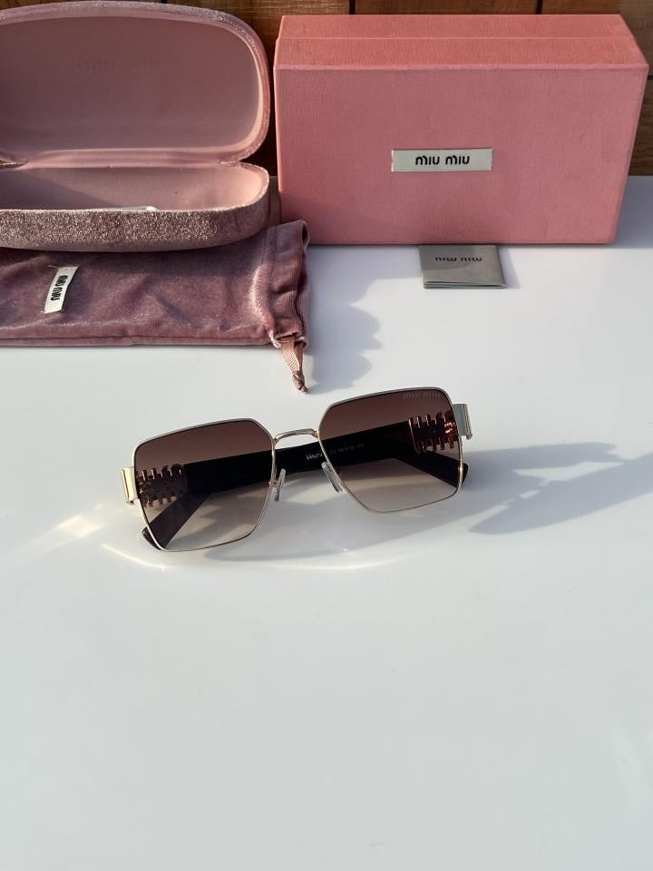 Miu miu 720 gold brown