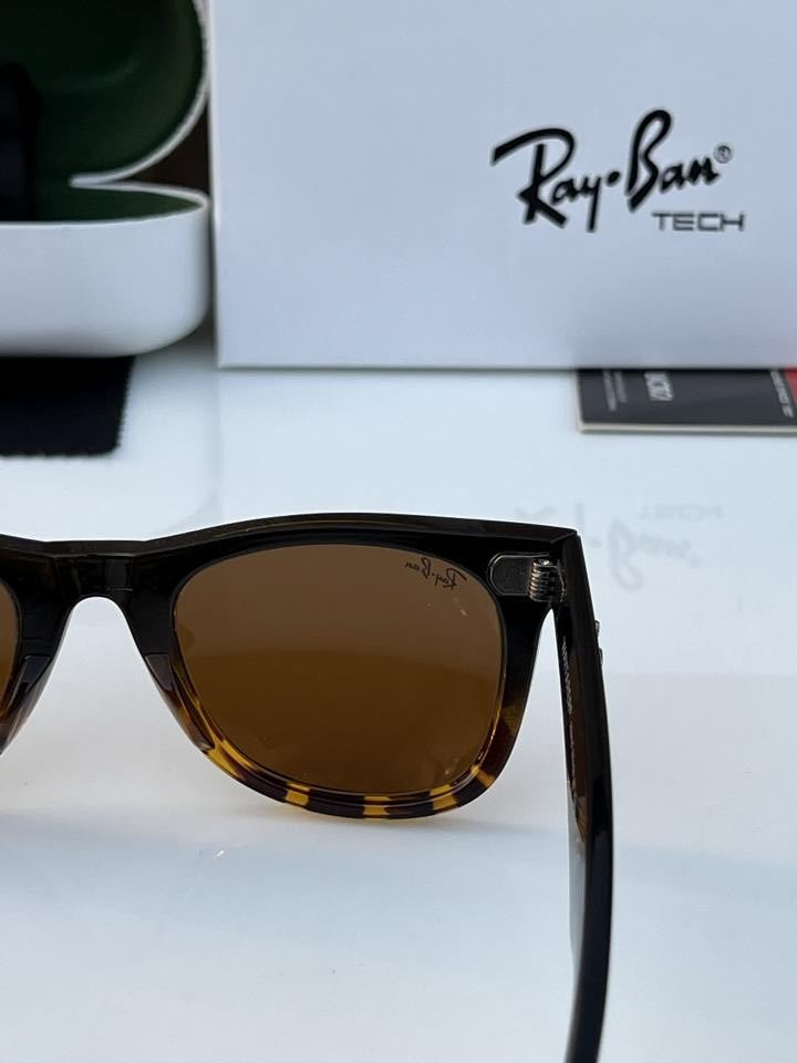 Rayban 2140 slant black tiger brown