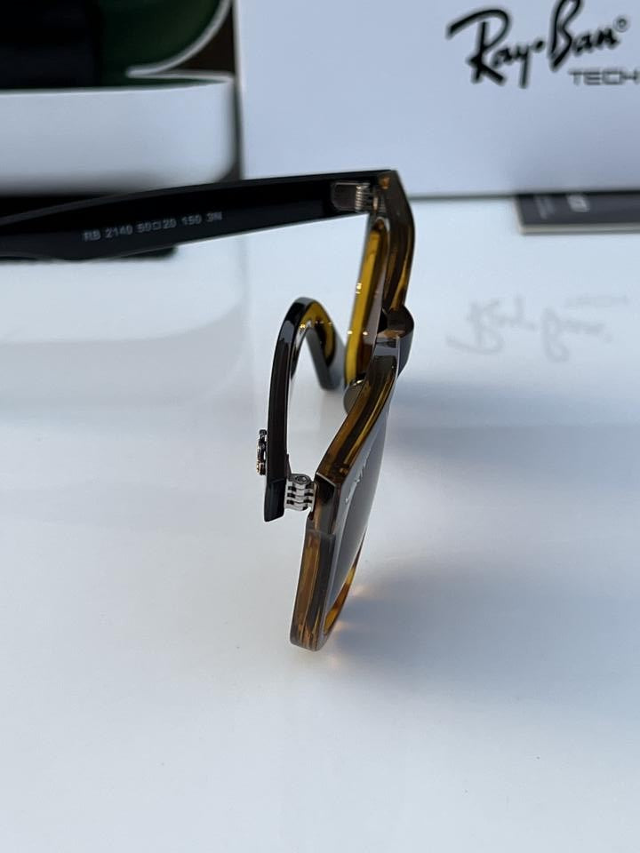 Rayban 2140 slant black tiger brown